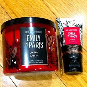 NWT Bath & Body Works Emily In Paris, Paris Amore 2Piece Set